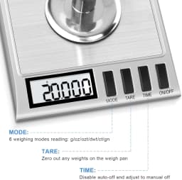 Milligram Scale, 50g/0.001g Digital Milligram Scale with Calibration Weights Jewelry and Gem Scale Mg Scale for Reloading