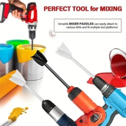 1pc Black Epoxy Resin Mixer Paddle Attachment - Perfectly Mix Every Time