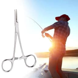 1pc Stainless Steel Hemostatic Forceps Surgical Forceps Tool Hemostat Locking Clamps Forceps Fishing Pliers Curved/Straight Tip
