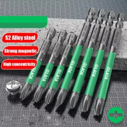 LAOA Strong Magnetic Phillips Screwdriver S2 Screwdriver Bit for Electricians PH2
