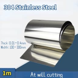 Thickness 0.01mm-0.1mm Stainless Steel Strip Steel Sheet Thin SS304 Stainless Steel Plate / Foil Corrosion Resistance