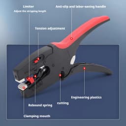 2 IN 1 Automatic Wire Stripper 0.03-10mm2 Electrician Wire Tool Cable Wire Stripper Cutter Multifunctional Cable Cutting Pliers