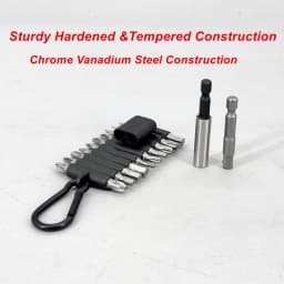 22-Piece Multi-impact Magnetic Screwdriver Bits Set CRV Insert Power Bits with Organizer Sleeve, Storage Strip for Home Repair