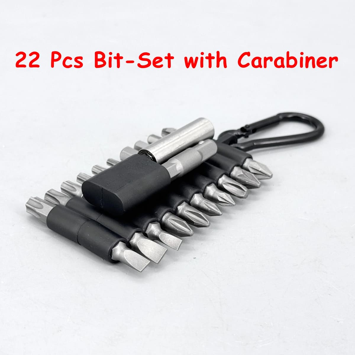 22-Piece Multi-impact Magnetic Screwdriver Bits Set CRV Insert Power Bits with Organizer Sleeve, Storage Strip for Home Repair