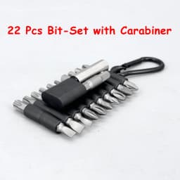 22-Piece Multi-impact Magnetic Screwdriver Bits Set CRV Insert Power Bits with Organizer Sleeve, Storage Strip for Home Repair