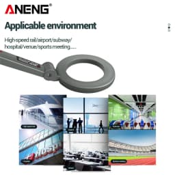 Portable Metal Detector ANENG DM3004A High Sensitivity Body Search Handheld Security Intelligently Adjust Objects Distance Tools