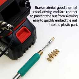 Heat Insert Nut Iron Tip Trimming kit C210/TS21/HS-02B Internal Thread Soldering Iron Tip 3D Print Modify Finishing Tool Brass