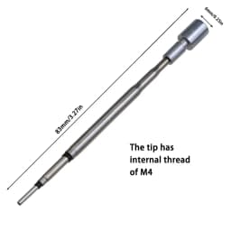 Heat Insert Nut Iron Tip Trimming kit C210/TS21/HS-02B Internal Thread Soldering Iron Tip 3D Print Modify Finishing Tool Brass