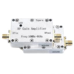 TYPE-C USB POWER 10Mhz-6GHz Ultra Low-Noise Amplifier High Linearity LNA 10DB 20DB 30DB 40DB 50DB GaIN W LED RF Receiver System
