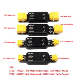 XT60 XT30 20A Bidirectional DC Voltage Current Meter RC Battery Charger Discharger Tester Volt Ammeter Lead-acid Lifepo4 BMS