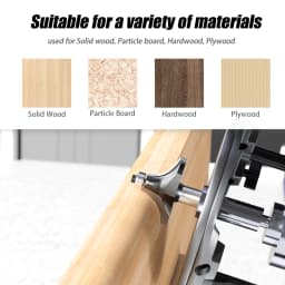 1pc 1/4" 1/2" Shank Woodworking Round Router Bit Woodworking Milling Cutter Slotting Tool Trimming Machine Router Bit