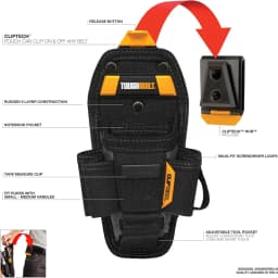 TOUGHBUILT TB-CT-36-M7 TB-CT-36-L7 7-Pocket Pouch Medium Large Rugged 6-Layer Construction Durable Storage ToolBag