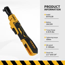 Dewalt DCF512/DCF513 Brushless Ratchet Right Angle Wrench LED Cordless Driver Variable Speed Power Wrench 20V Power Tools