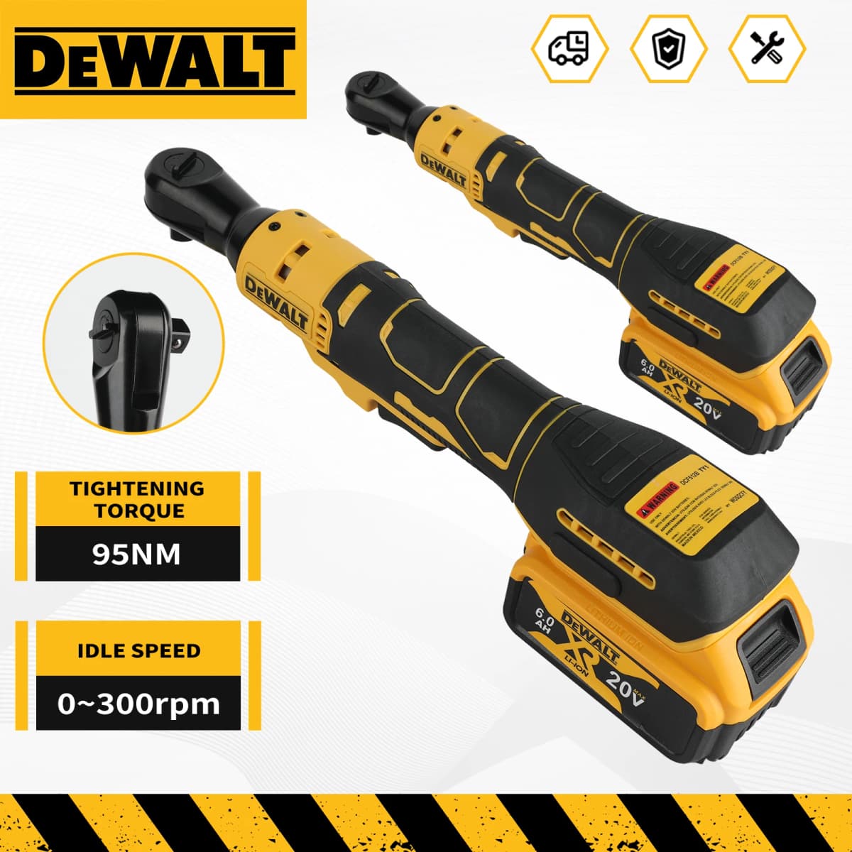 Dewalt DCF512/DCF513 Brushless Ratchet Right Angle Wrench LED Cordless Driver Variable Speed Power Wrench 20V Power Tools