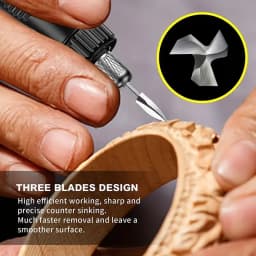 5Pcs wood carving engraving drill accessories drill bits wooden crafts grinding woodworking tools with 1/8 shank rotating tools