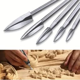 5Pcs wood carving engraving drill accessories drill bits wooden crafts grinding woodworking tools with 1/8 shank rotating tools