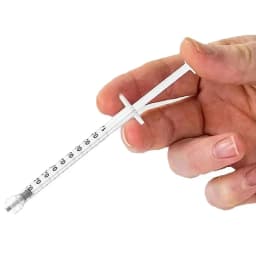 100pcs 1ml/cc Sterilized Disposable Luer Lock Syringes Individually Wrapped Plastic Lab Use Syringes