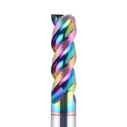 Dreanique 1pc 1-12mm 3 Flute Solid carbide Carbide Alloy End Mill, DLC Coating, U-Shaped Milling Cutter for Aluminium DAU3E