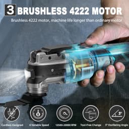 Electric Brushless Oscillating Variable Speed Trimmer Saw Renovation Power Machine Multi-function Tool For Makita 18V Battery