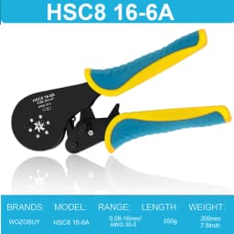 Ferrule Crimping Tool Kit, Wire Ferrule Crimper Plier Kit,Hexagonal Crimpers (0.08-16mm²/AWG28-5) for Wire Ferrules Connectors