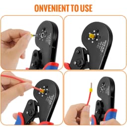 Ferrule Crimping Tool Kit, Wire Ferrule Crimper Plier Kit,Hexagonal Crimpers (0.08-16mm²/AWG28-5) for Wire Ferrules Connectors