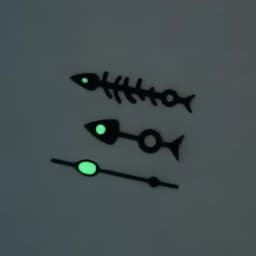 Steel Fish Bone Needles Watch Hands Pointer Green Luminous Replacement Modified Part For NH35/NH36/4R/7S Movement Accessories