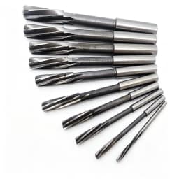 HSS H7/H8 Straight Shank Spiral Groove Machine Reamer 3-20mm, Used for Precision Cutting and Expanding Holes in Metal Materials
