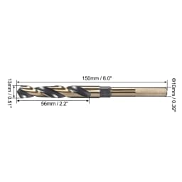 1pcs Twist Drill Bit 13/14/15/16/17/18/19/20/22/25mm 0.39-1/2Inch Shank Reduced Shank HSS Twist Drill Bits for Stainless Steel
