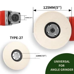 100/115/125mm Wool Polishing Wheel Buffing Pads Angle Grinder Wheel Felt Polishing Disc For Metal Marble Glass Ceramics