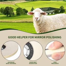 100/115/125mm Wool Polishing Wheel Buffing Pads Angle Grinder Wheel Felt Polishing Disc For Metal Marble Glass Ceramics