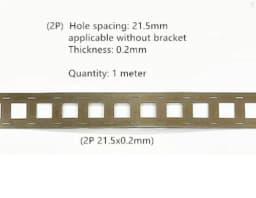 21700 Battery Hole Spacing 21.5mm Connection Plate Stamped SPCC Nickel Plating 1 Meter Parallel Without Bracket Nickel Strip