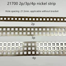 21700 Battery Hole Spacing 21.5mm Connection Plate Stamped SPCC Nickel Plating 1 Meter Parallel Without Bracket Nickel Strip