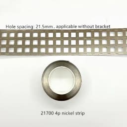 21700 Battery Hole Spacing 21.5mm Connection Plate Stamped SPCC Nickel Plating 1 Meter Parallel Without Bracket Nickel Strip