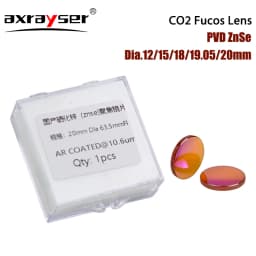 PVD ZnSe Co2 Laser Focus Lens Dia.12/18/19.05/20/25mm FL38.1/50.8/63.5/76.2/101.6mm for CO2 Laser Engraving Cutting Machine