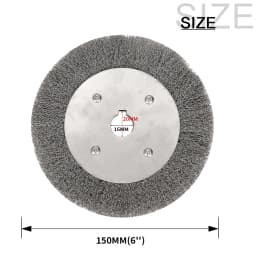 75/100/125/150mm Steel Wire Brush 0.15mm Wire Wheel Brush Round For Bench Grinder Deburring Tool Cleaning Rust Polishing Adaptor