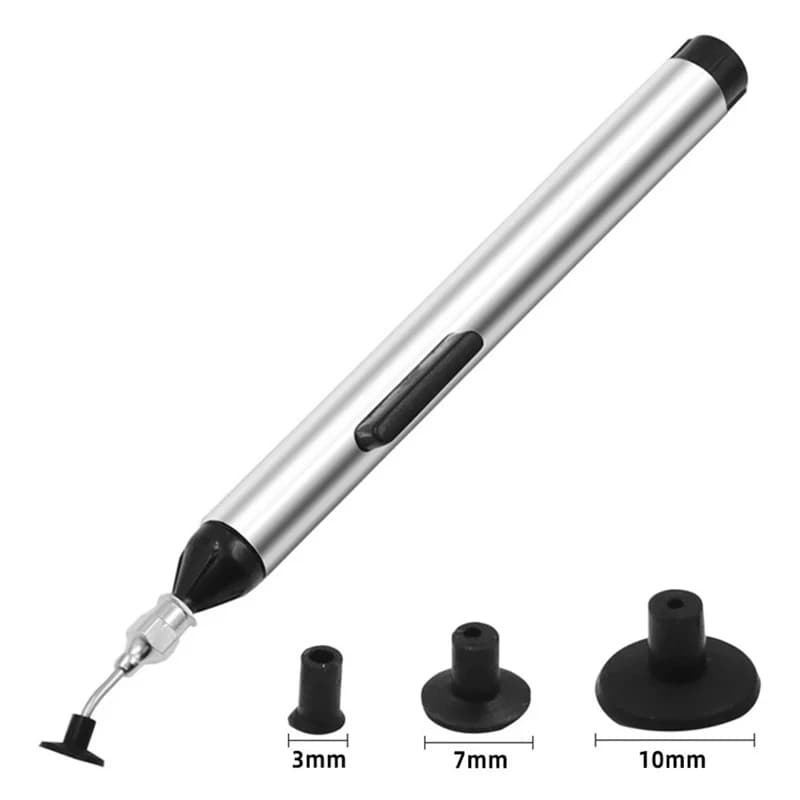 IC SMD Vacuum Sucking Suction Pen with 3 Suction Headers Remover Sucker Pump Chip \Pick Up Hand Tool Phone PC Repair Tools