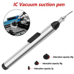 IC SMD Vacuum Sucking Suction Pen with 3 Suction Headers Remover Sucker Pump Chip \Pick Up Hand Tool Phone PC Repair Tools