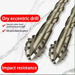 Carbide Four-Blade Serrated Drill Bit Set 6-10mm for Dry Drilling Porcelain Tile Ceramic Glass Marble Concrete Stone Drill Bits