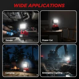LED Light For Milwaukee Battery M-18 3In Portable Spotlight Cordless Outdoor Work Fishing Handheld Emergency Tool Light