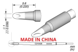 YUANPIN Soldering Iron Tips C210-006/028/031/027 Lead Free Heating Core Compatible JBC Sugon Aifen Aixun Handle Solder Iron
