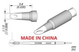 YUANPIN Soldering Iron Tips C210-006/028/031/027 Lead Free Heating Core Compatible JBC Sugon Aifen Aixun Handle Solder Iron