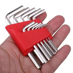 16pcs Metric Allen Wrench Set Short Arm L-Shaped Spanner Bicycle Vehicle Repair Hand Tools Portable L Wrenches Screwdriver Kit