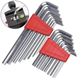 16pcs Metric Allen Wrench Set Short Arm L-Shaped Spanner Bicycle Vehicle Repair Hand Tools Portable L Wrenches Screwdriver Kit