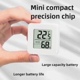 LCD Digital Thermometer Hygrometer Indoor Room Electronic Temperature Humidity Meter Sensor Gauge Weather Station for Home