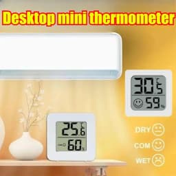 LCD Digital Thermometer Hygrometer Indoor Room Electronic Temperature Humidity Meter Sensor Gauge Weather Station for Home