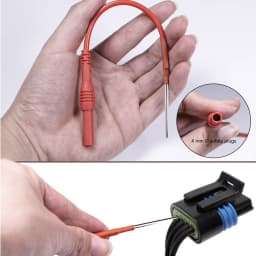 2pcs Silicone Flexible Spoon Back Probe For 4mm Banana Test Leads 25V 10A Automotive Post Probe Kit Industrial Testing Tools