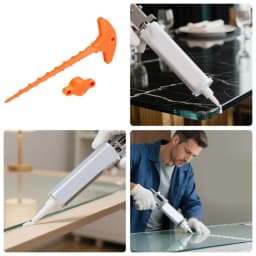 Multifunctional Sealant Nozzle Cleaner and Cap to Prevent Quick Drying of Core Pipes Standard Size for Glass Glue Handy DIY Tool