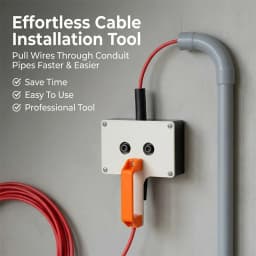 Wire Puller Heavy-duty Handheld Wiring Tools 8mm Wire Tugger For Electrician For Pipe Narrow Spaces Wall Underground Data Center