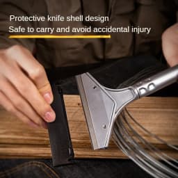 Deli Portable Cleaning Knife Cleaning Shovel Cutter Glass Floor Tiles Scraper Blade Seam Removal Household Kitchen Hand Tool