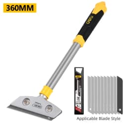 Deli Portable Cleaning Knife Cleaning Shovel Cutter Glass Floor Tiles Scraper Blade Seam Removal Household Kitchen Hand Tool
